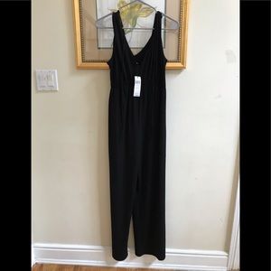 Black pant suit one piece size Small